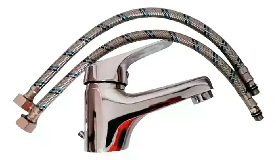 Llave Monomando Lavatorio Colomba Taumm Cromado Plateado Plateado Cromado 8