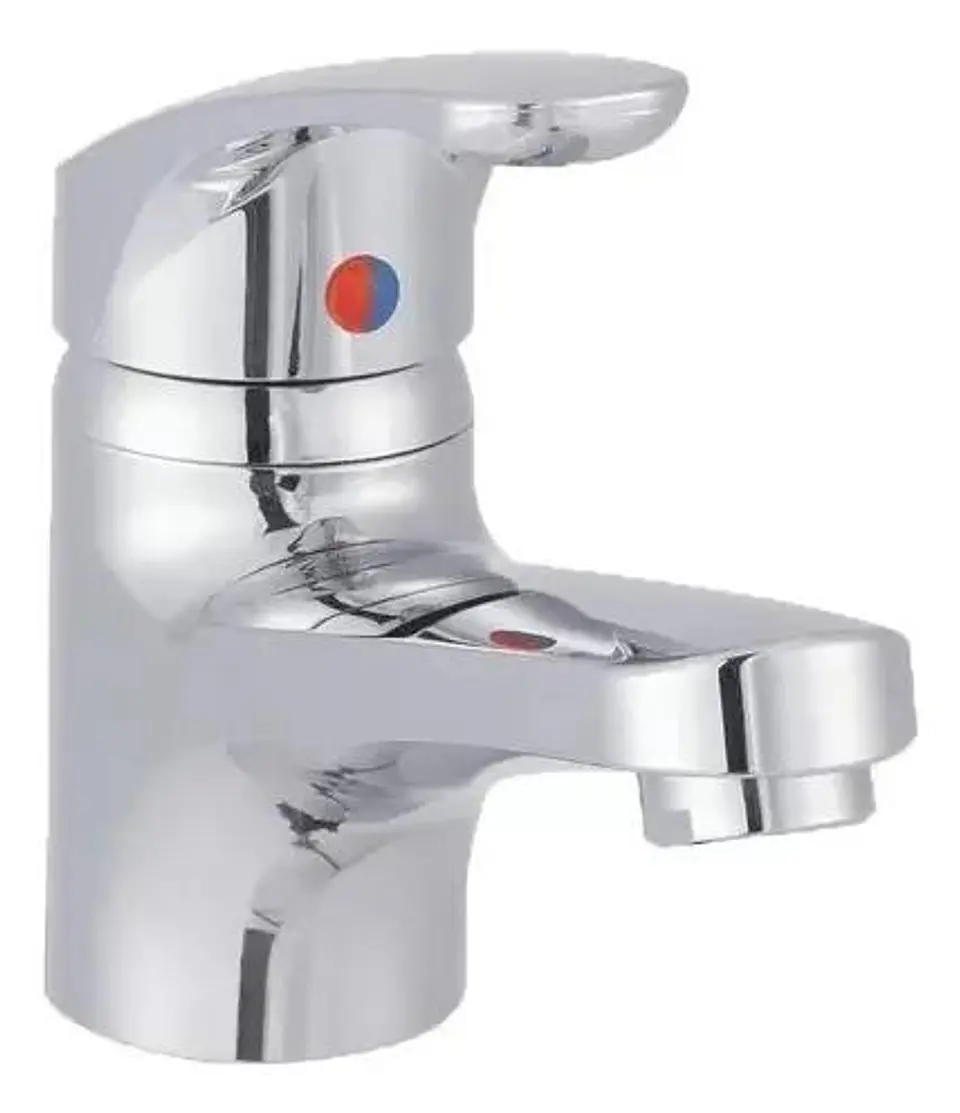 Llave Monomando Lavatorio Colomba Taumm Cromado Plateado Plateado Cromado 9