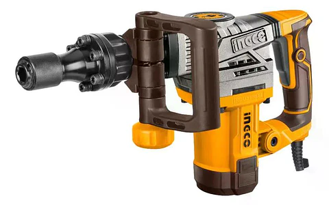 Martillo Demoledor 1300w 20 Joule Sistema Antivibración Ingco Pdb130018 Anaranjado