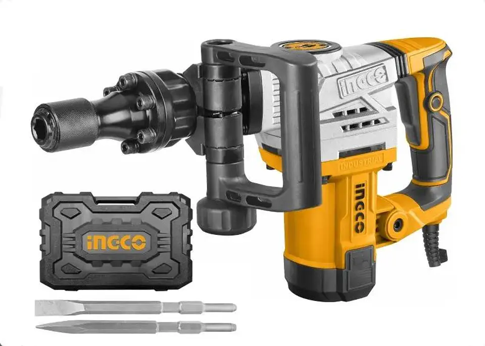 Martillo Demoledor 1300w 20 Joule Sistema Antivibración Ingco Pdb130018 Anaranjado 7