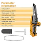 Mini Motosierra Ingco 20v 150 Mm Bl +2 Bat + Carg Cgsli20686 Amarillo - Miniatura 6