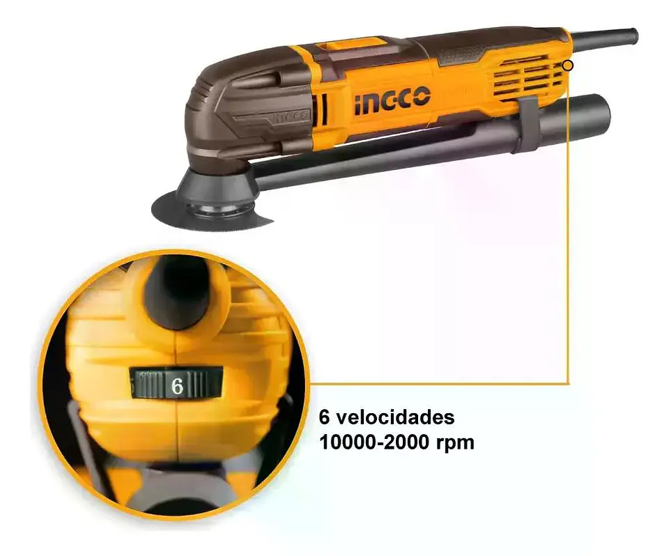 Multicortadora Multiproposito Electrica Ingco 300w Mf3008-7 6