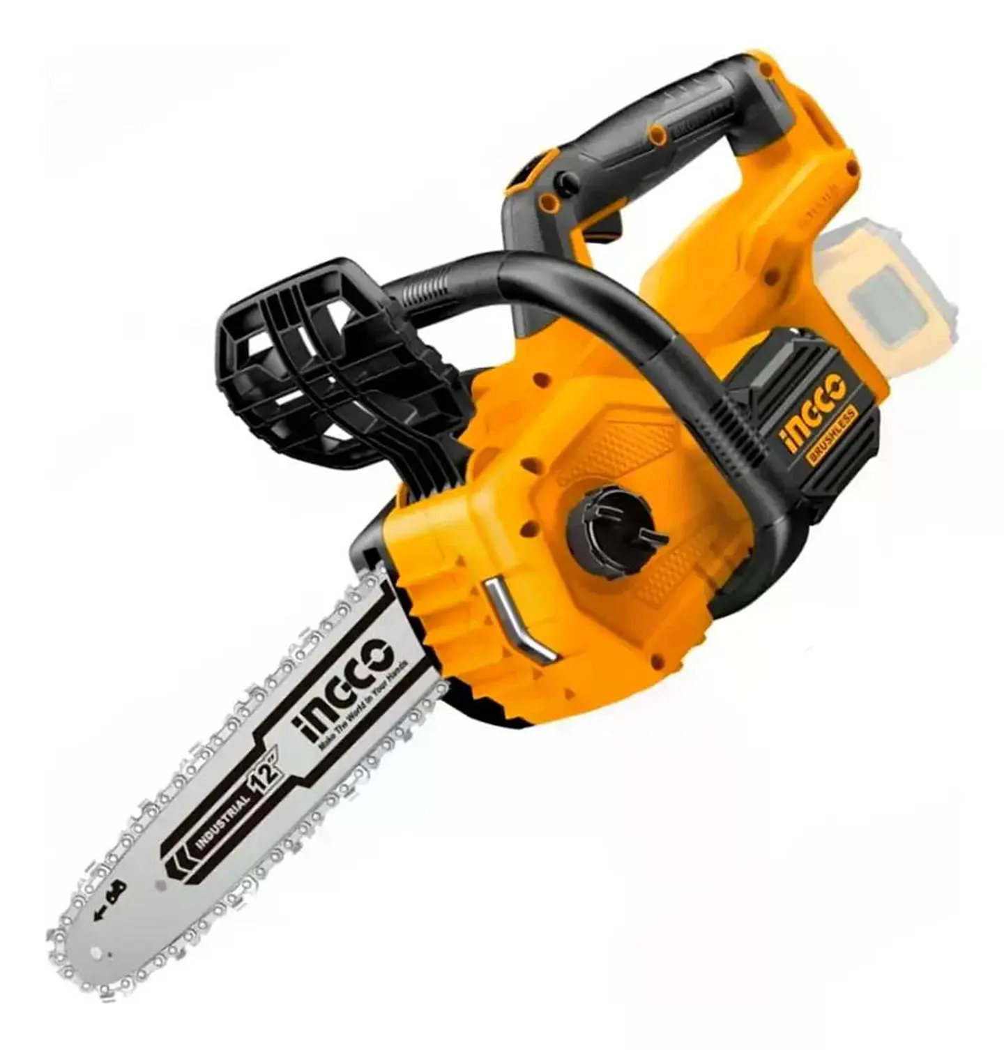 Motosierra Inalambrica Bl 300mm 12 PuLG 20v Ingco Cgsli20128 Naranja 1