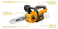 Motosierra Inalambrica Bl 300mm 12 PuLG 20v Ingco Cgsli20128 Naranja - Miniatura 5