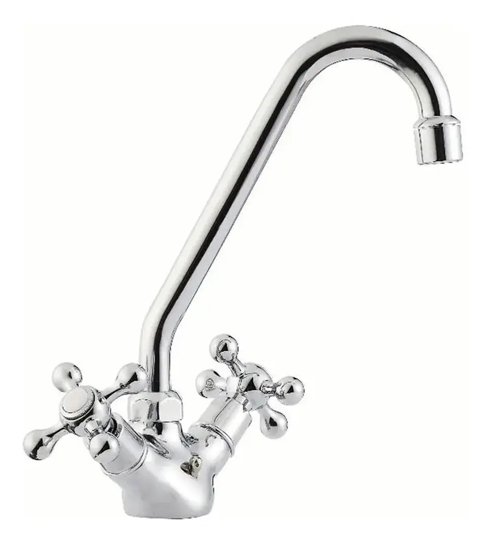 Monoblock Llave Para Lavaplato Bonn Taumm Gris 1