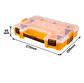Organizador Plastico 12 Pulgadas 305x230x65  Apilable Ingco - Miniatura 2