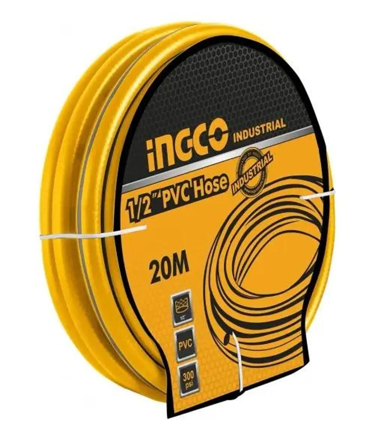 Manguera Industrial Reforzada Ingco Pvc 1/2 X 20 Mt 300 Psi Amarillo 2