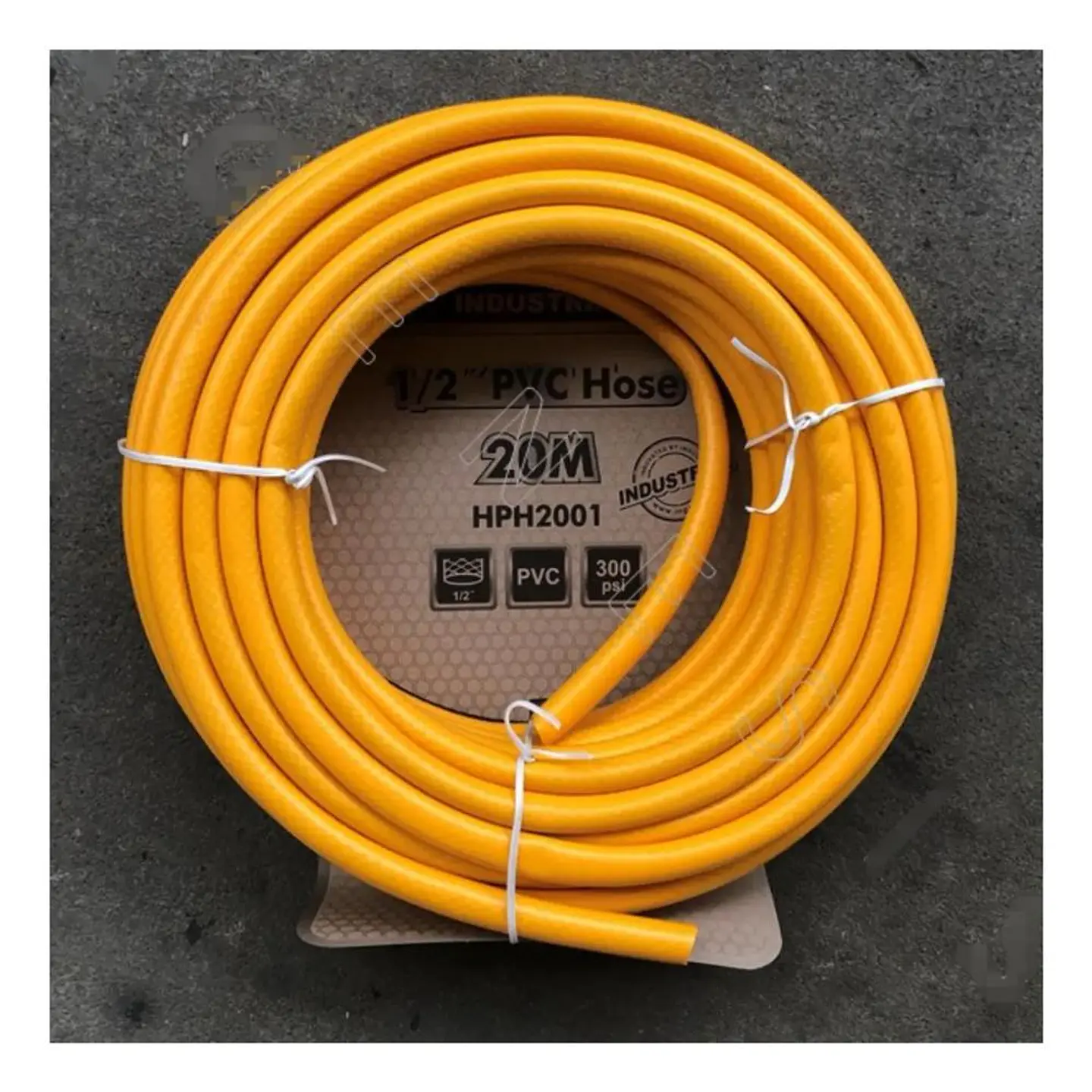 Manguera Industrial Reforzada Ingco Pvc 1/2 X 20 Mt 300 Psi Amarillo 4
