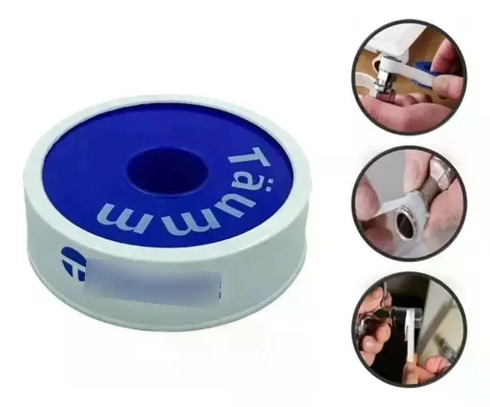 Pack 5 Teflon Maestro 1 PuLG Taumm Espesor 0.200 Mm 15 Mts 2