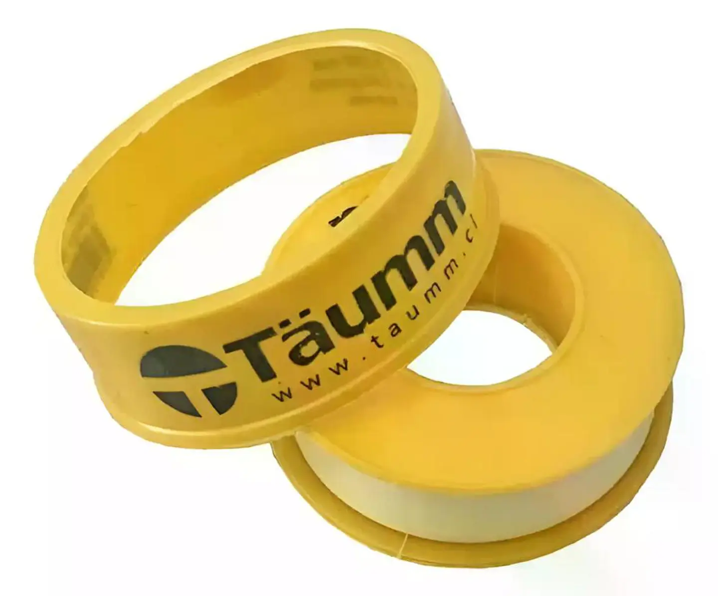 Pack 5 Teflon Amarillo 1 PuLG Taumm Espesor 0.100 Mm 6.6 Mts 1