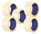 Pack 6 Cinta Adhesiva De Embalaje 48 Mm 100 M Transp Wadfow  Transparente Lisa - Miniatura 3