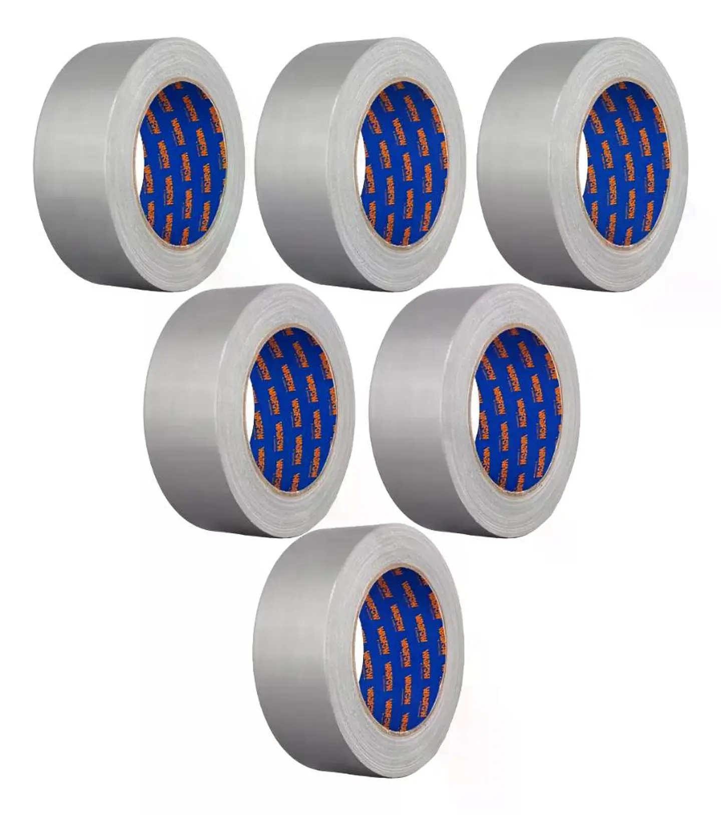 Pack 6 Cinta Adhesiva Multiuso 48mm 25 M Gris Wadfow Wvt2h12 Gris Multiuso 1