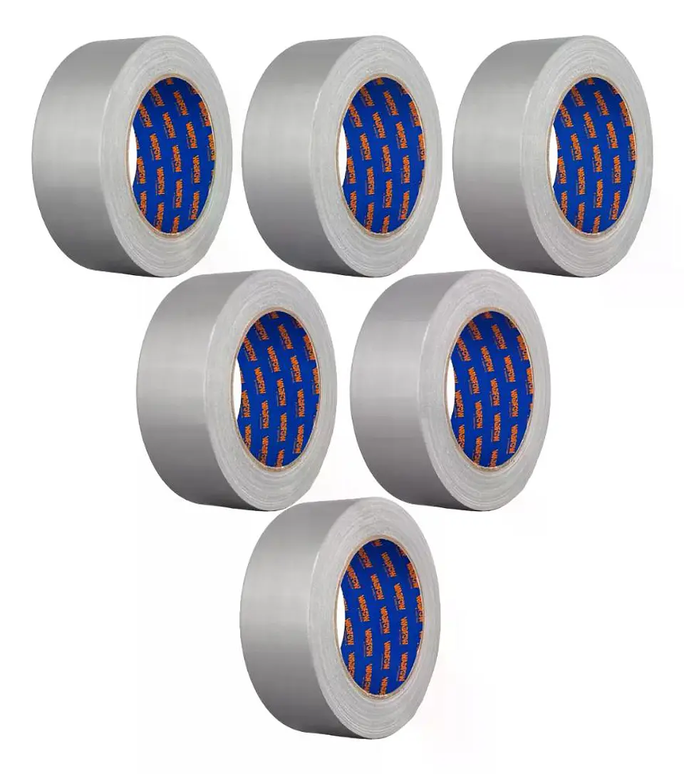 Pack 6 Cinta Adhesiva Multiuso 48mm 25 M Gris Wadfow Wvt2h12 Gris Multiuso 1