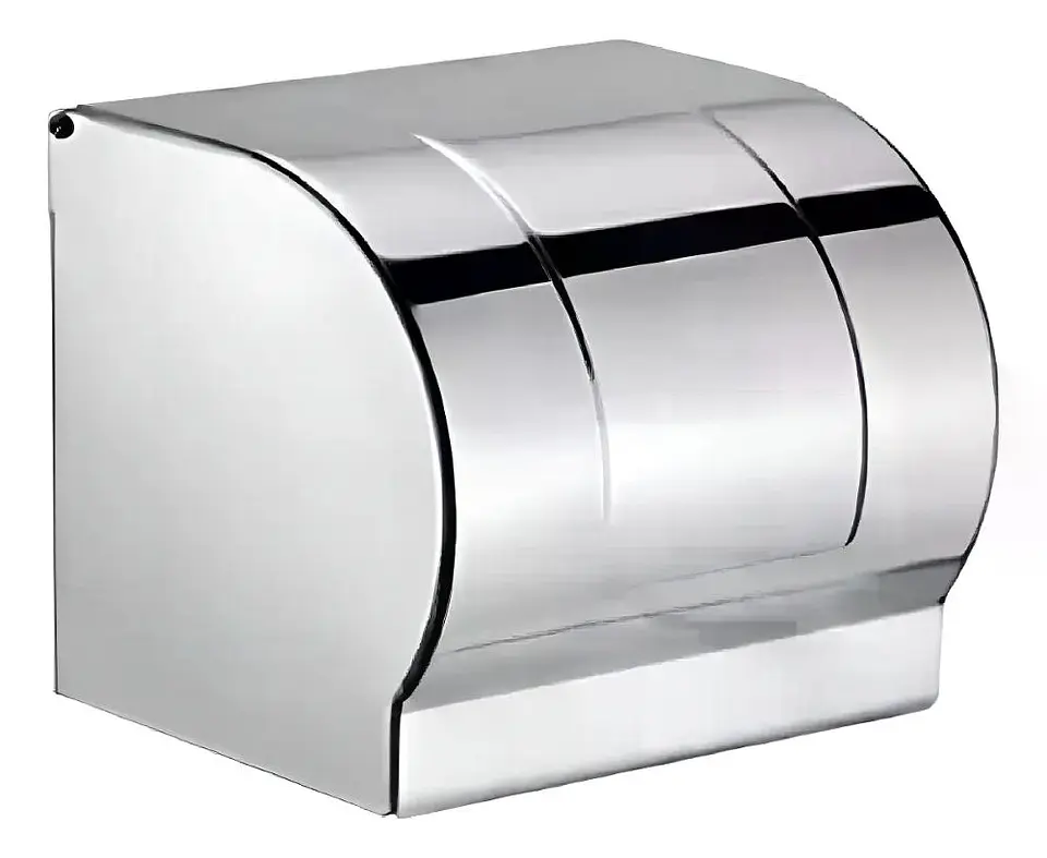 Porta Papel Higiénico Wc Metalico Redondo 2
