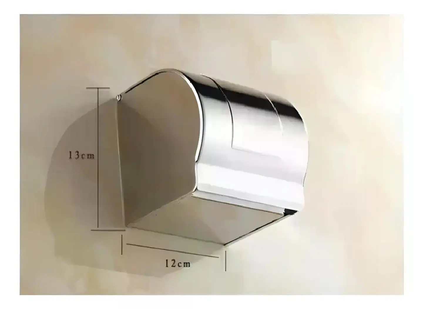 Porta Papel Higiénico Wc Metalico Redondo 4