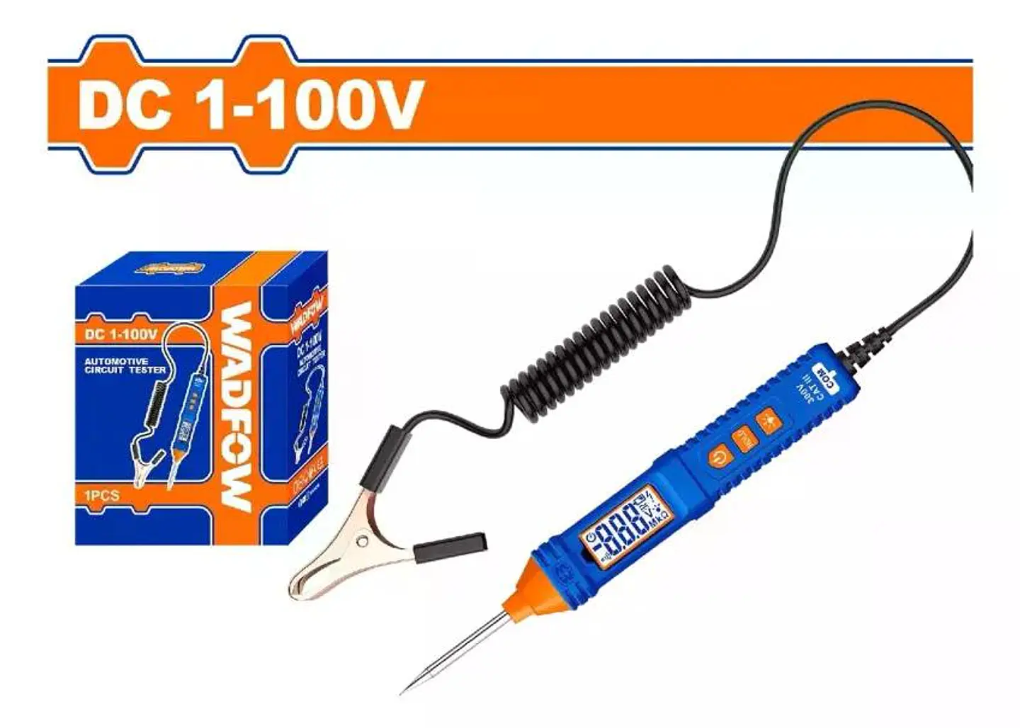 Probador De Corriente Automotriz Wadfow Dc 1-100v Wtp5501 2