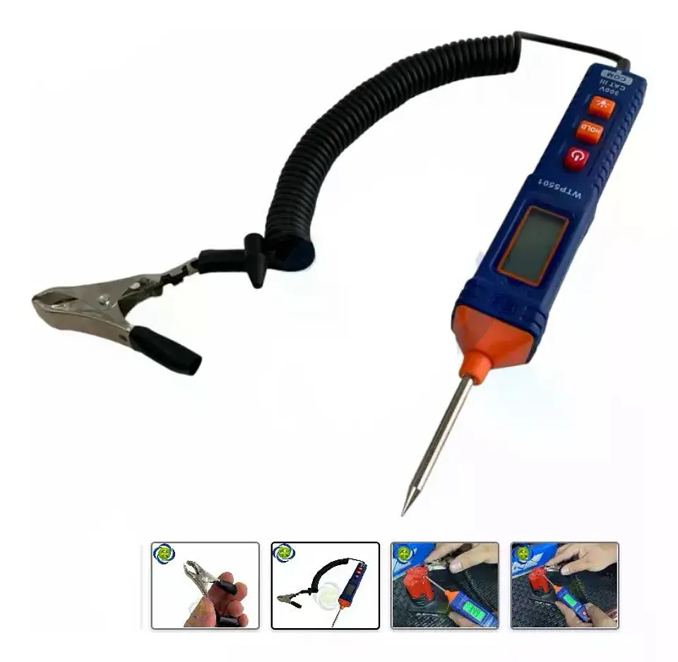 Probador De Corriente Automotriz Wadfow Dc 1-100v Wtp5501 5