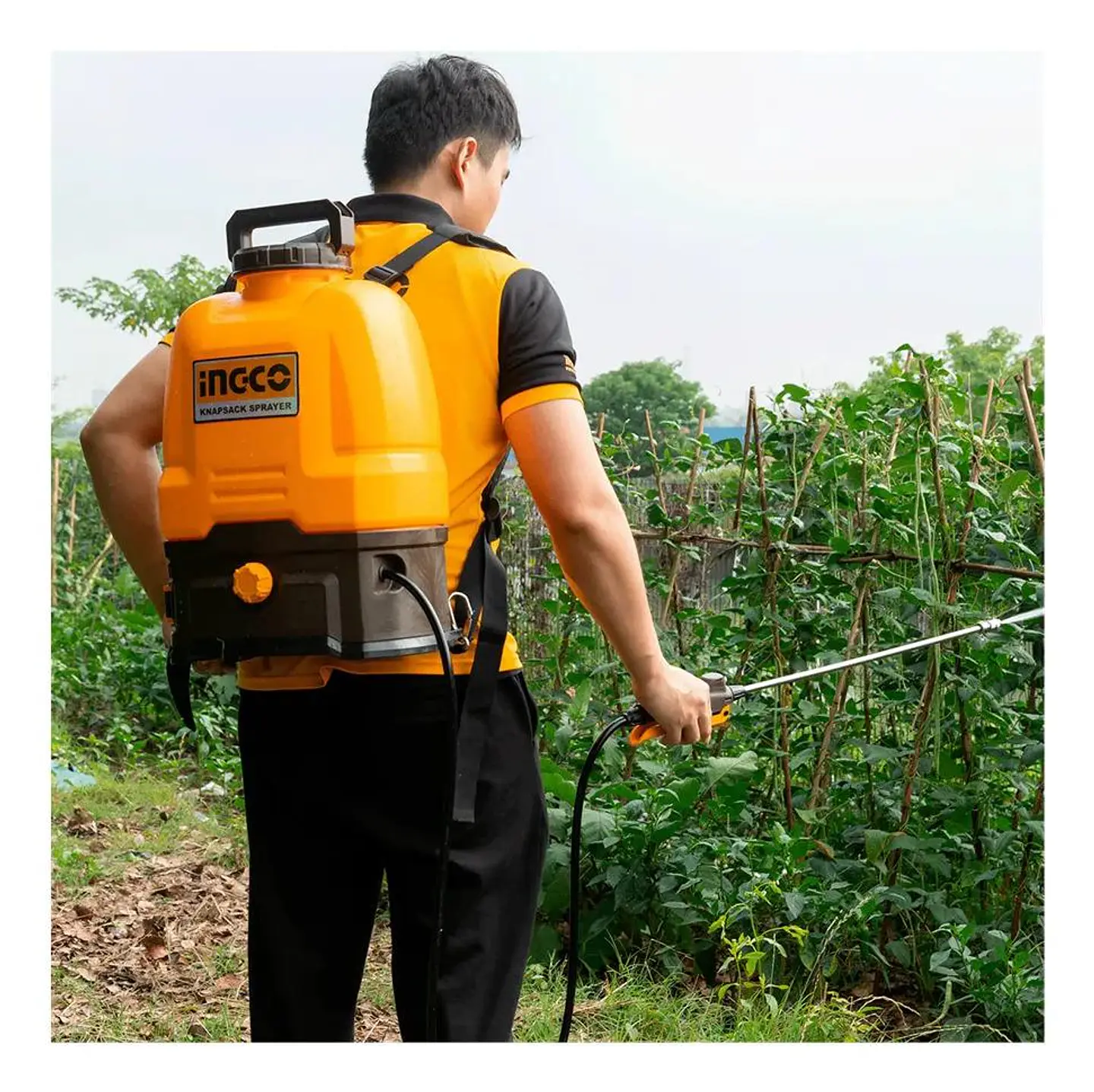 Pulverizador Mochila Inalambrico 20v 16 Lt Ingco Cspli2016 Marrón Oscuro 4