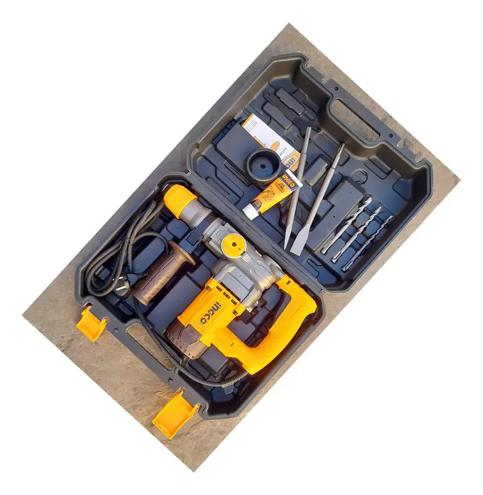 Rotomartillo Electroneumático Ingco Rh10506 Amarillo Frecuencia De 50hz/60hz Con 1.05kw De Potencia 50 Hz/60 Hz 4