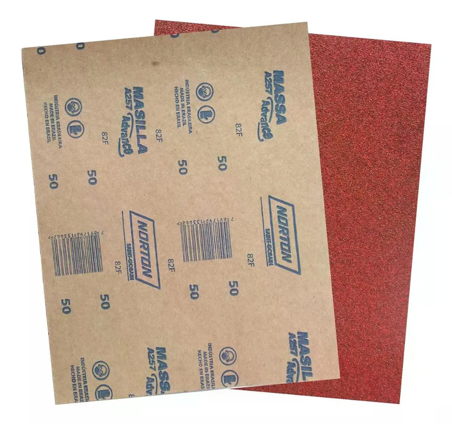 Set 10 Lijas En Seco Madera Masilla Norton 225x275 Mm A-257 50 2