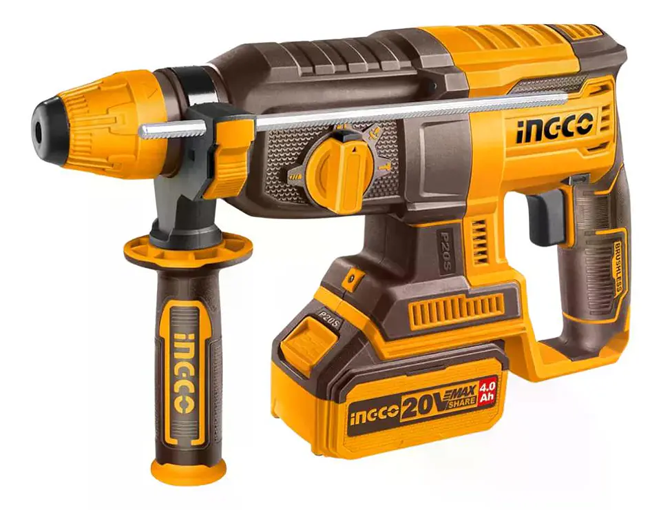 Rotomartillo Inalambrico Bl 20v 2.5j Ingco Crhli202682 Bater Marrón Oscuro 50 Hz 3