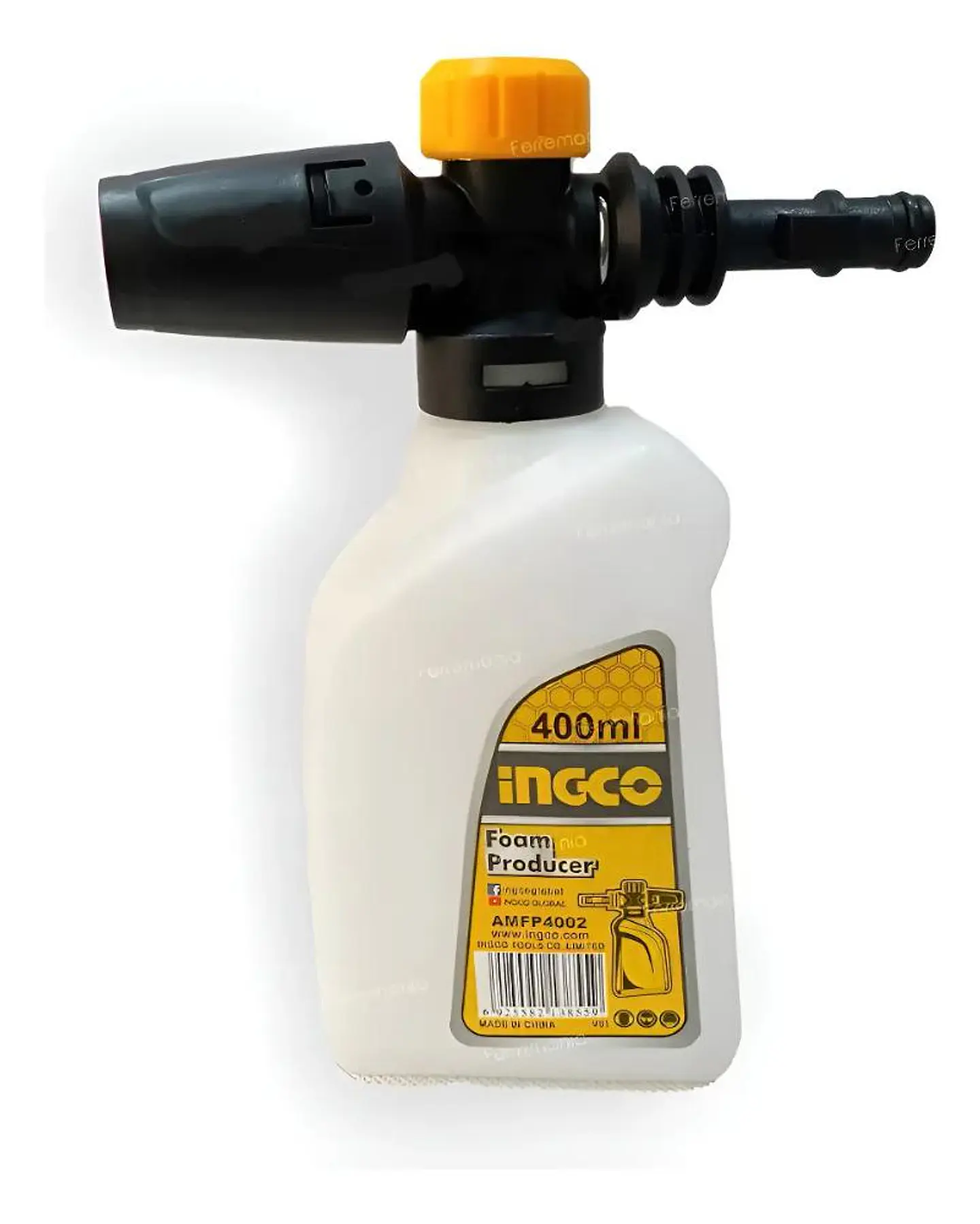 Recipiente De Jabón 400 Ml Para Hidrolavadora Ingco Amfp4002 Blanco 1