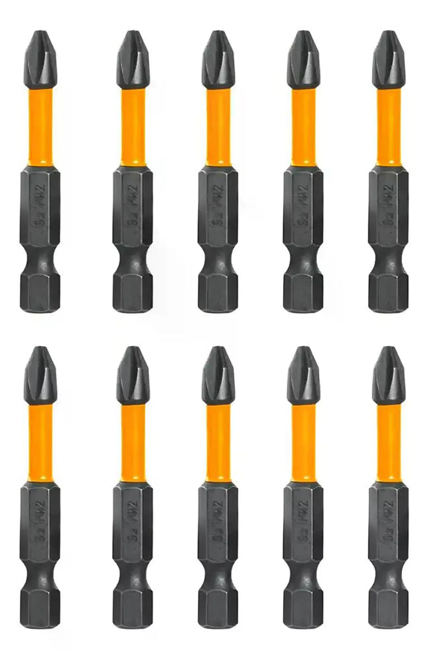 Set 10 Puntas Impacto Destornillador Ph2 50mm Imantada Ingco 3
