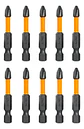 Set 10 Puntas Impacto Destornillador Ph2 50mm Imantada Ingco - Miniatura 3
