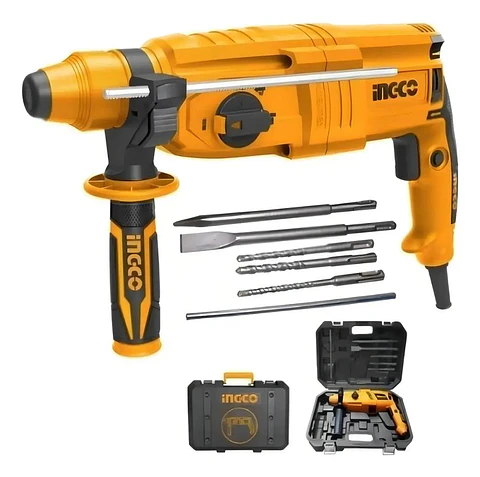 Rotomartillo 800w Ingco Rgh9028 Color Naranja 50 Hz