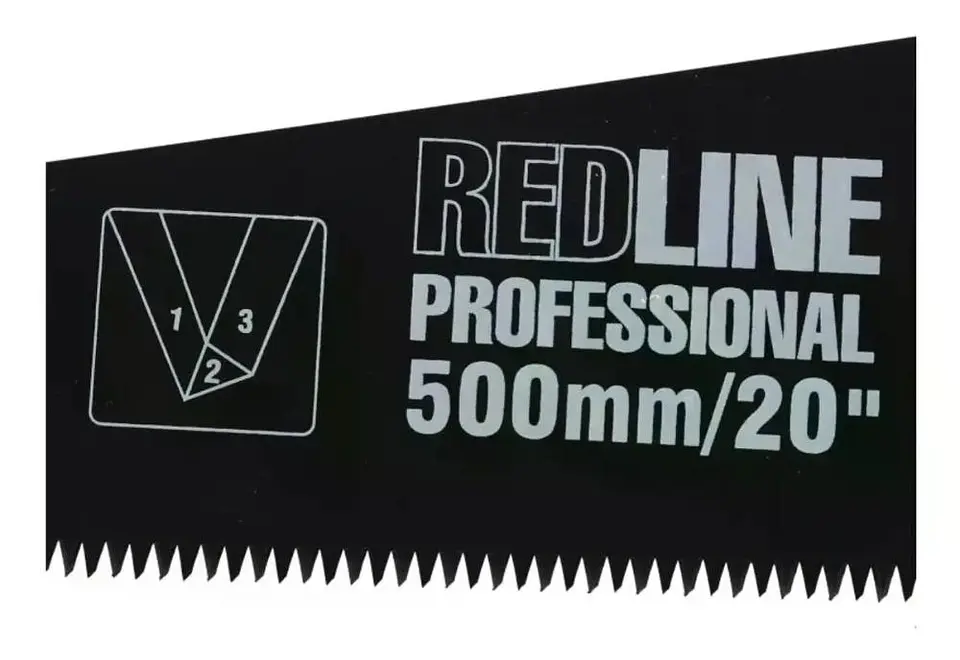 Serrucho Carpintero Redline 20 Pulgadas (500 Mm) Negro 5