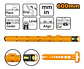 Regla Con Nivel De Burbuja Ingco 60 Cm Hsr36003 Multiuso - Miniatura 2