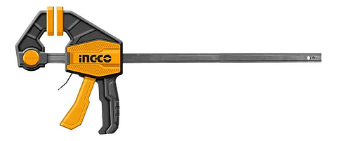 Prensa Sargento Rapida Industrial Ingco 63x300 Mm Hqbc01602