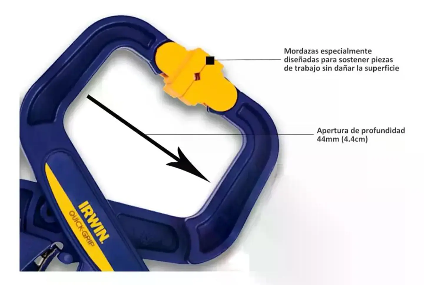 Prensa De Mano Handi Clamp 38mm 1.5 Irwin Quick-grip 59100cd 4