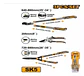 Set 3 Tijeras De Poda  Ingco 8 / 25-34 / 28-35 PuLG Hlt93301 Naranja - Miniatura 5