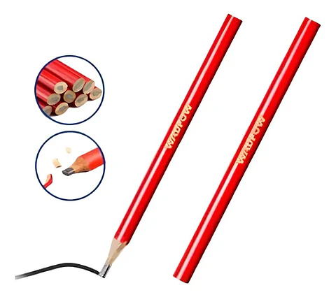 Set De 12 Lapiz Carpintero Negro Wadfow Wmq1512 Negro