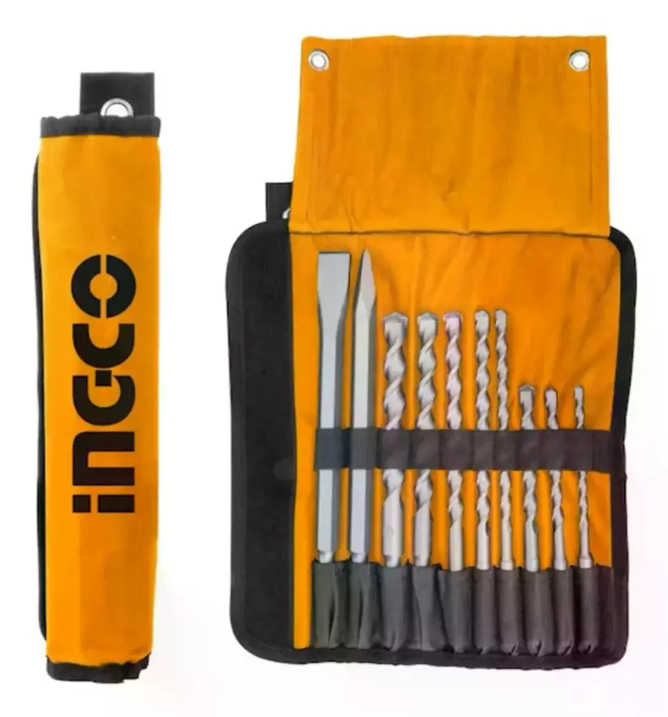 Set De Brocas Y Cinceles Sds Plus 10 Piezas Ingco Akd2101 1