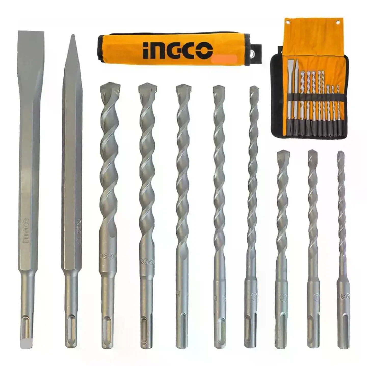 Set De Brocas Y Cinceles Sds Plus 10 Piezas Ingco Akd2101 2
