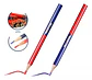 Set De 12 Lápiz Carpintero Bicolor Azul/rojo Wadfow Wmq2512 Azul - Miniatura 1