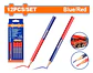 Set De 12 Lápiz Carpintero Bicolor Azul/rojo Wadfow Wmq2512 Azul - Miniatura 3
