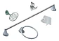 Set De Accesorios De Baño 5 Piezas Colomba Taumm Gris - Miniatura 3