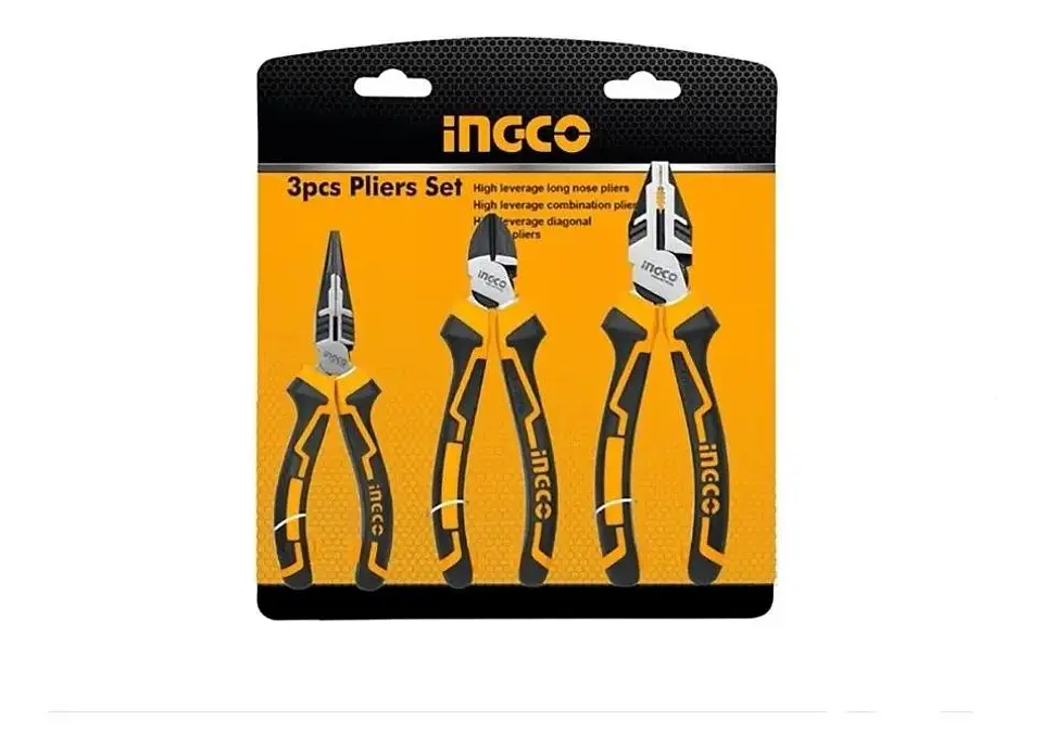 Set Juego De 3 Alicates Ingco Industrial 2831 Alta Resistenc 1