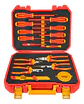 Set Herramientas Manuales Aisladas Dieléctricos 16 Piezas Hkith1601 Ingco Color Rojo - Miniatura 2