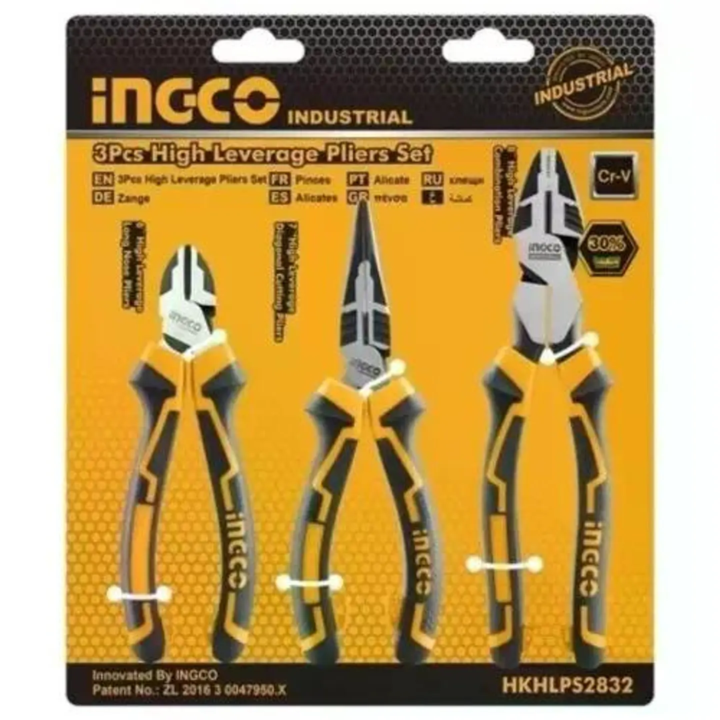 Set Juego De 3 Alicates Ingco Industrial 2832 Alta Resistenc 2