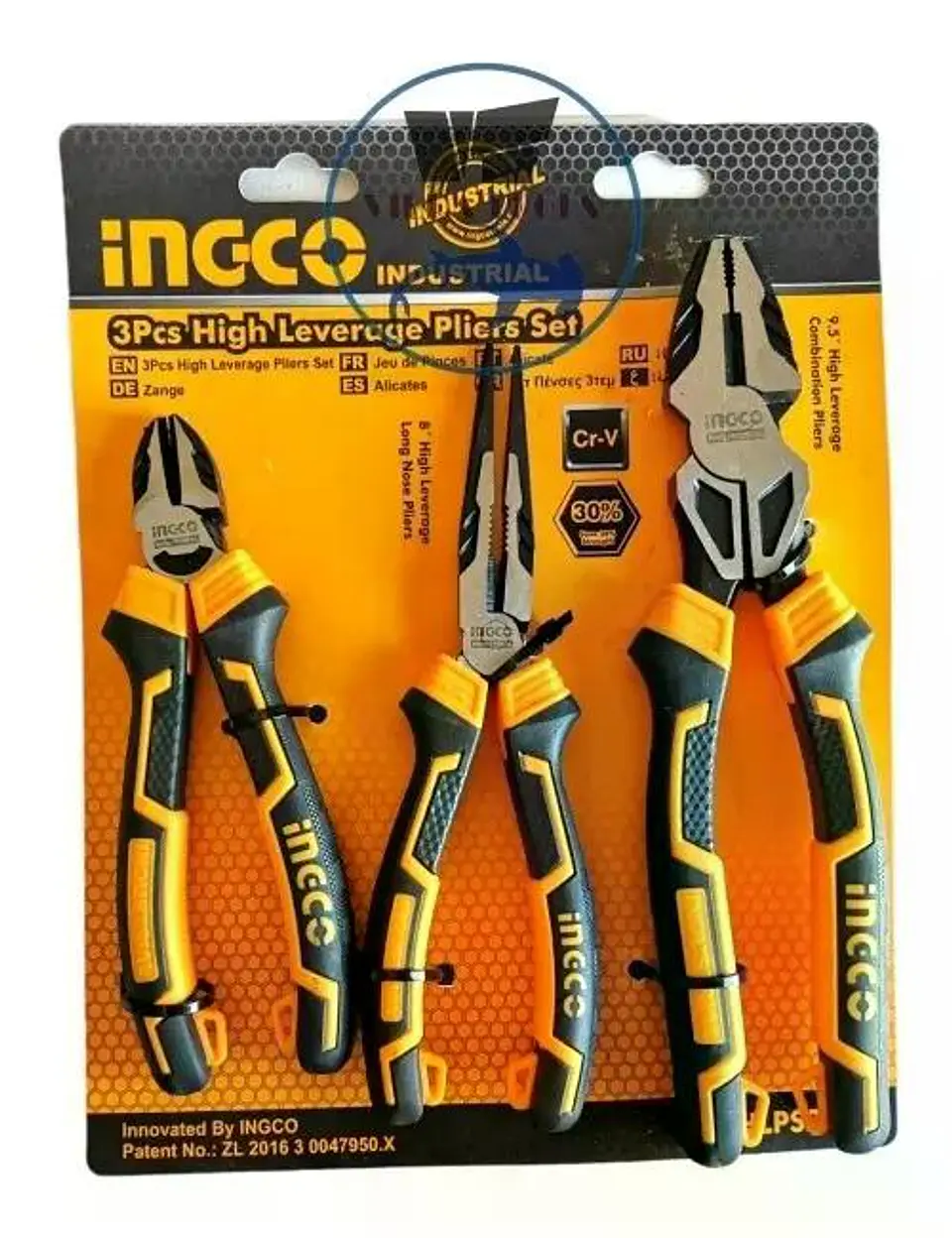 Set Juego De 3 Alicates Ingco Industrial 2832 Alta Resistenc 4