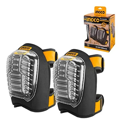 Set De Rodilleras Industrial Ingco Cubierta Pvc Alta Resiste
