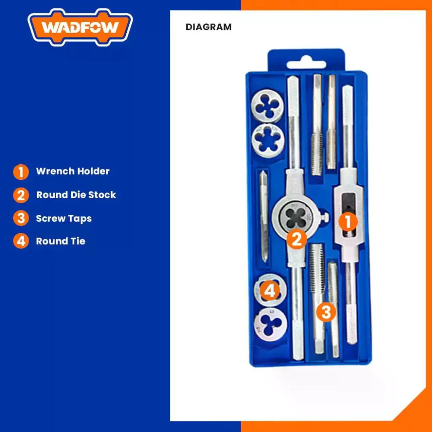 Set De Terrajas Macho Y Hembra M5-m12 12 Pzs Wadfow Waj1l01 4