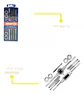 Set De Terrajas Macho Y Hembra M5-m12 12 Pzs Wadfow Waj1l01 - Miniatura 10