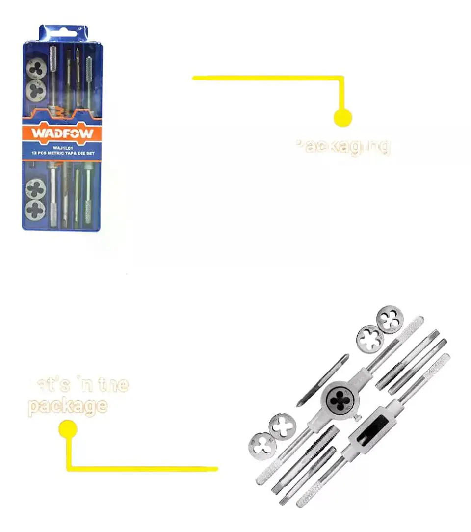 Set De Terrajas Macho Y Hembra M5-m12 12 Pzs Wadfow Waj1l01 10