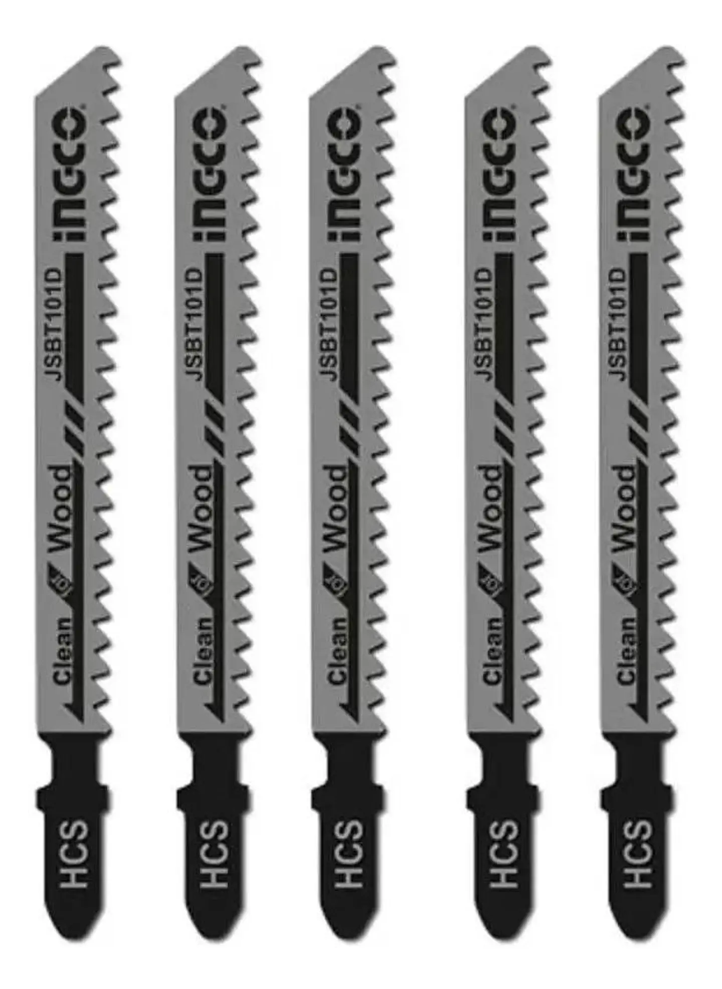 Set Jgo De Hojas Para Sierra Caladora P/ Madera 5 Pcs Ingco 4