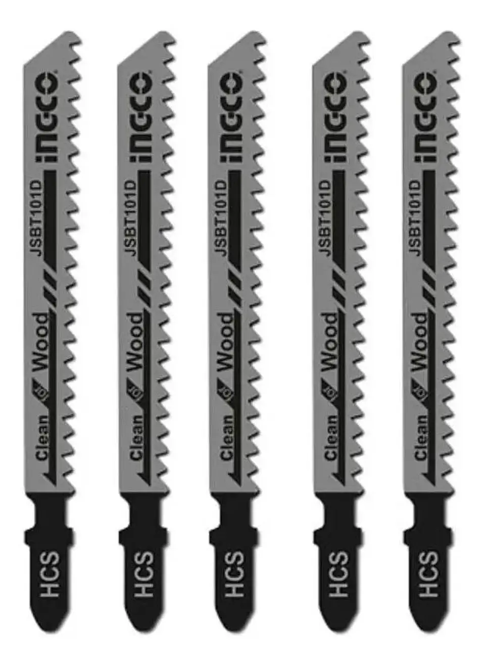 Set Jgo De Hojas Para Sierra Caladora P/ Madera 5 Pcs Ingco 4